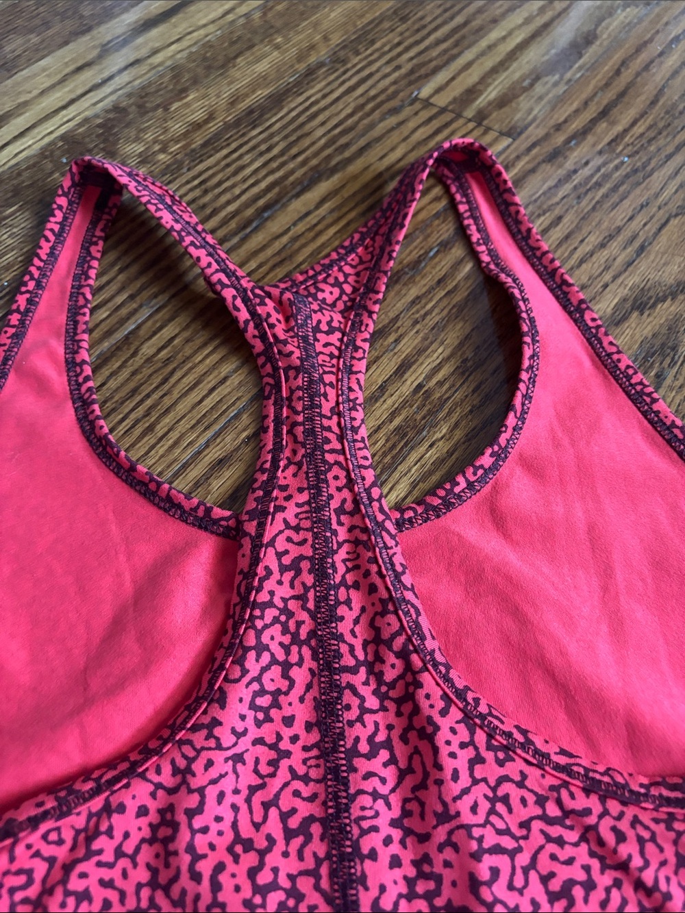 Nike Red Patterned Racerback Training Tank - Picture 3 of 6